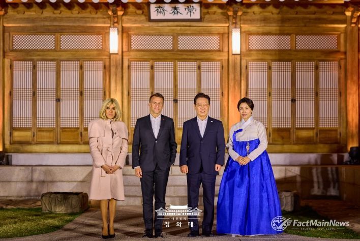 프랑스 대통령 내외 국빈방한(청와대)