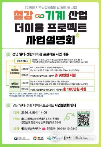 창원특례시, 철강 · 기계 근로자 지원 사업설명회 개최