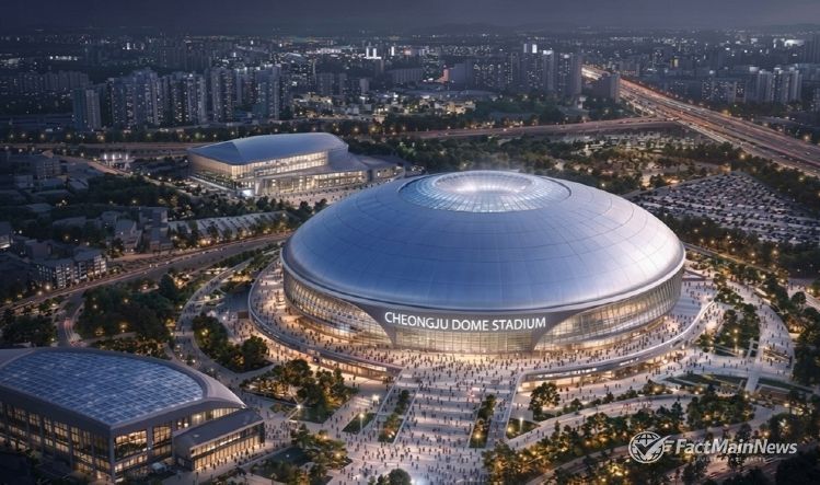 5만석 돔구장 유치 본격화… 청주시, 첫 실무회의 개최. 사진(예상조감도)