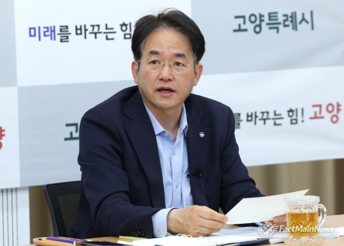 15일 백석별관에서 열린 고양시 간부회의