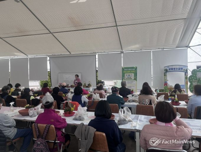 지난해 ‘드림스타트 힐링 원예교실’ 프로그램 운영 모습