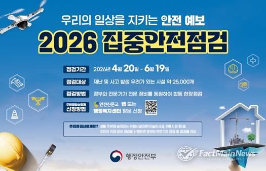 2026 집중안전점검 포스터